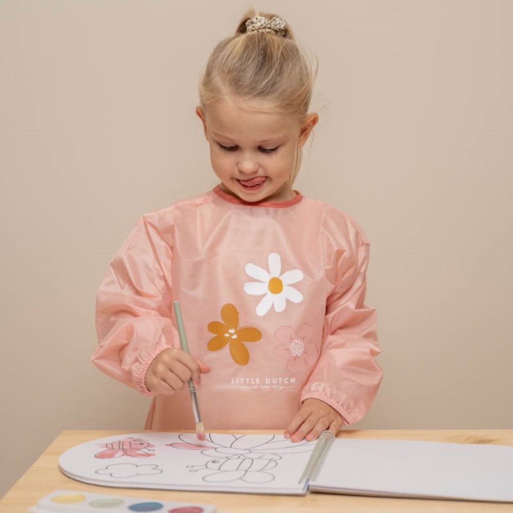 Kliederschort Flowers & Butterflies Roze - Little Dutch