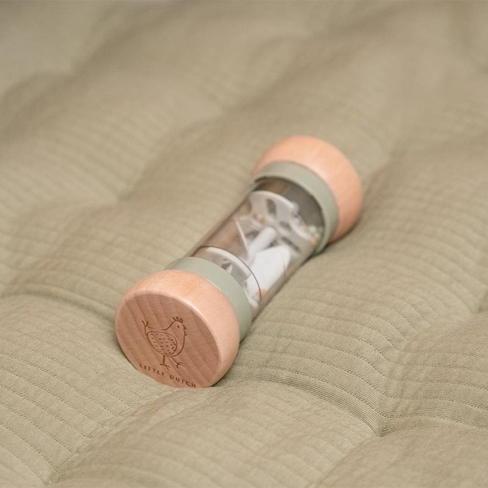 Regenmaker rammelaar hout Little Farm - Little Dutch