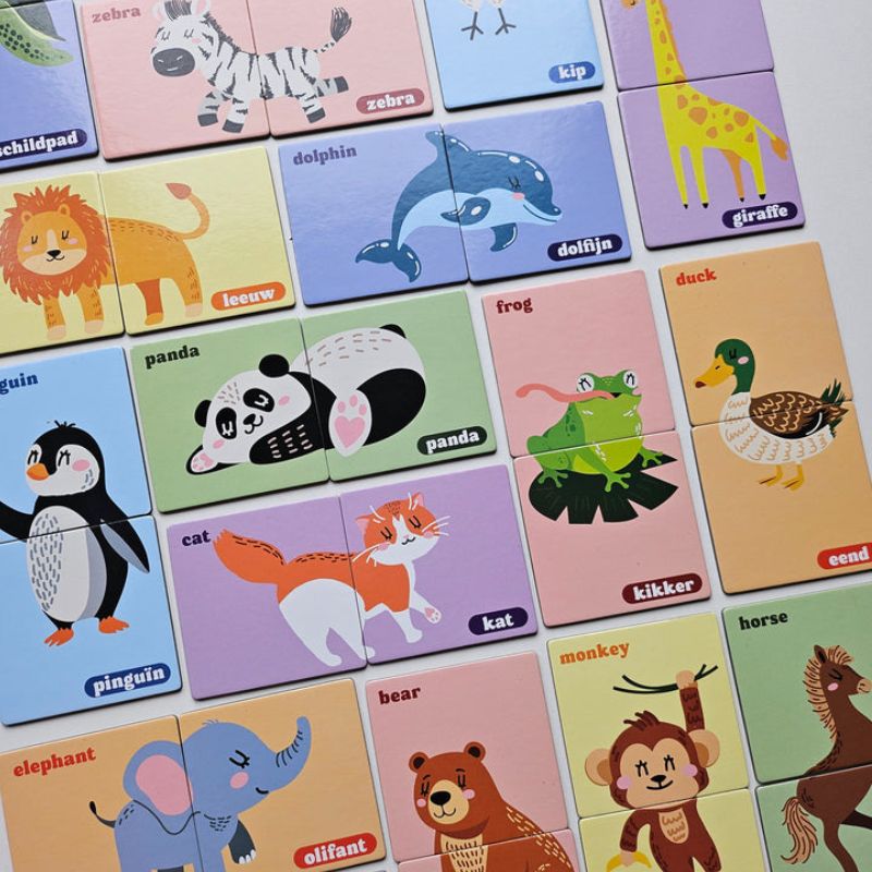 kinderlybaby magneten abc alfabet spelen tiles magnetische tegels muur behang poster wandposter kinderkamer speelkamer dierenpuzzels dieren puzzel muur