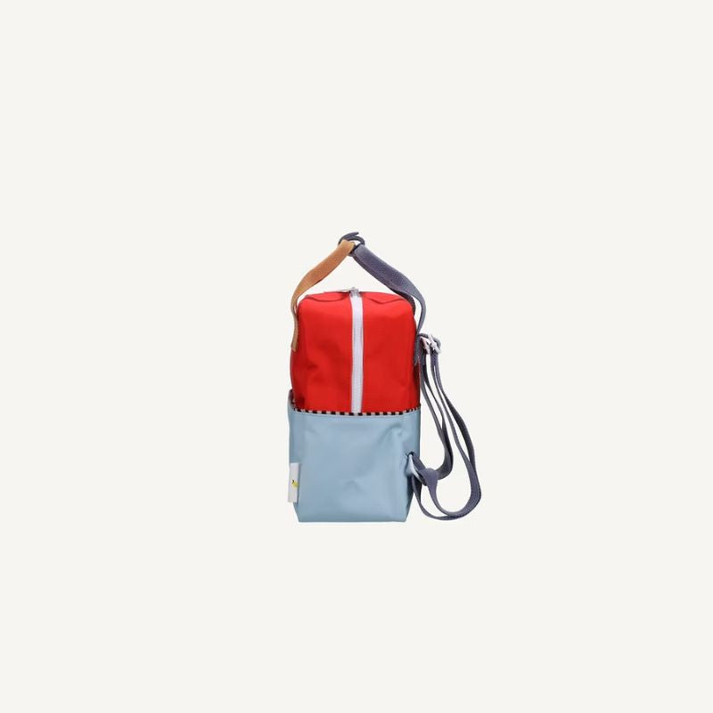Sticky Lemon - Rugtas Small - Colourblocking - Red Hat + Zissou Blue