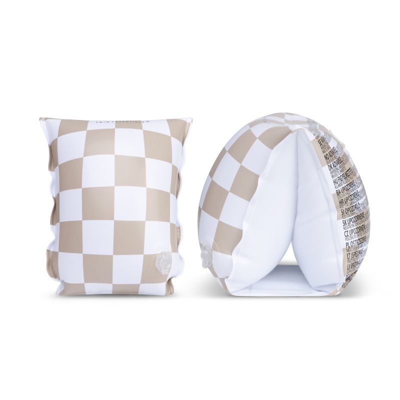 swim essentials zwembandjes swimming bands blokjes blokken beige bruin wit zwembad buiten spelen zwemmen zwemveiligheid almelo twente outlet sale