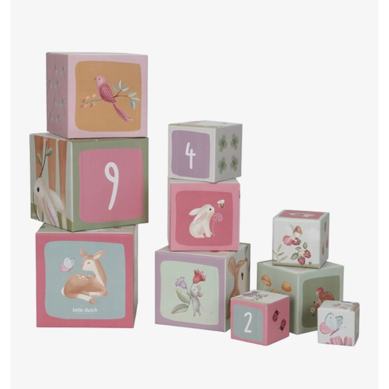 Kartonnen stapelblokken Little Dutch - Fairy Garden