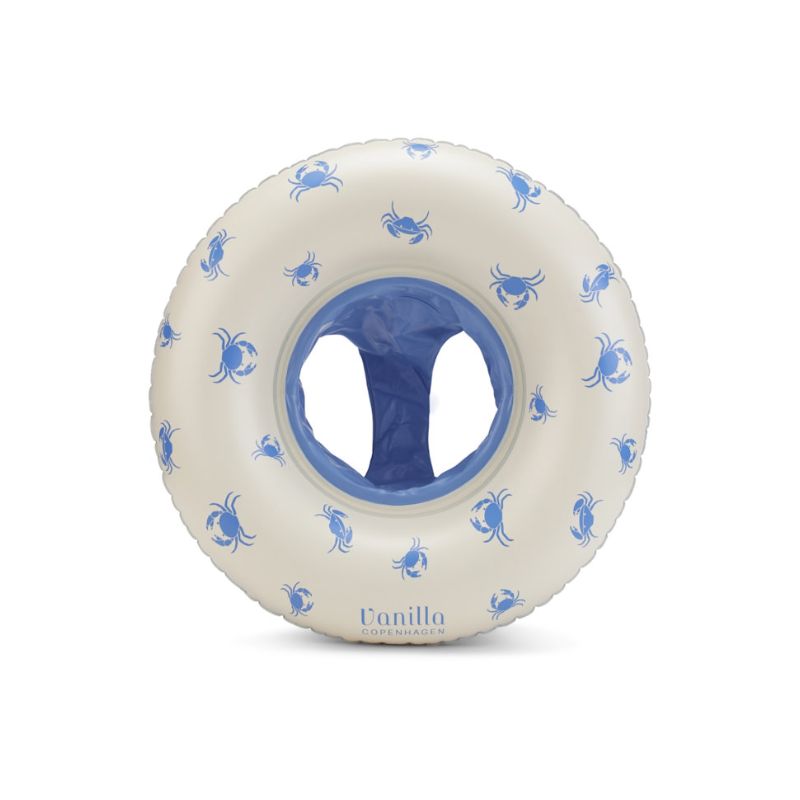 vanilla copenhagen krabben krabbetjes blauw baby babyzwemband zwemmen lief klein zwembad buiten babyband babyzwemmen zwemband outlet sale mama moeder en kind zwemmen