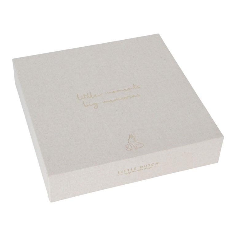 Luxe linnen bewaarbox Naturel - Little Dutch