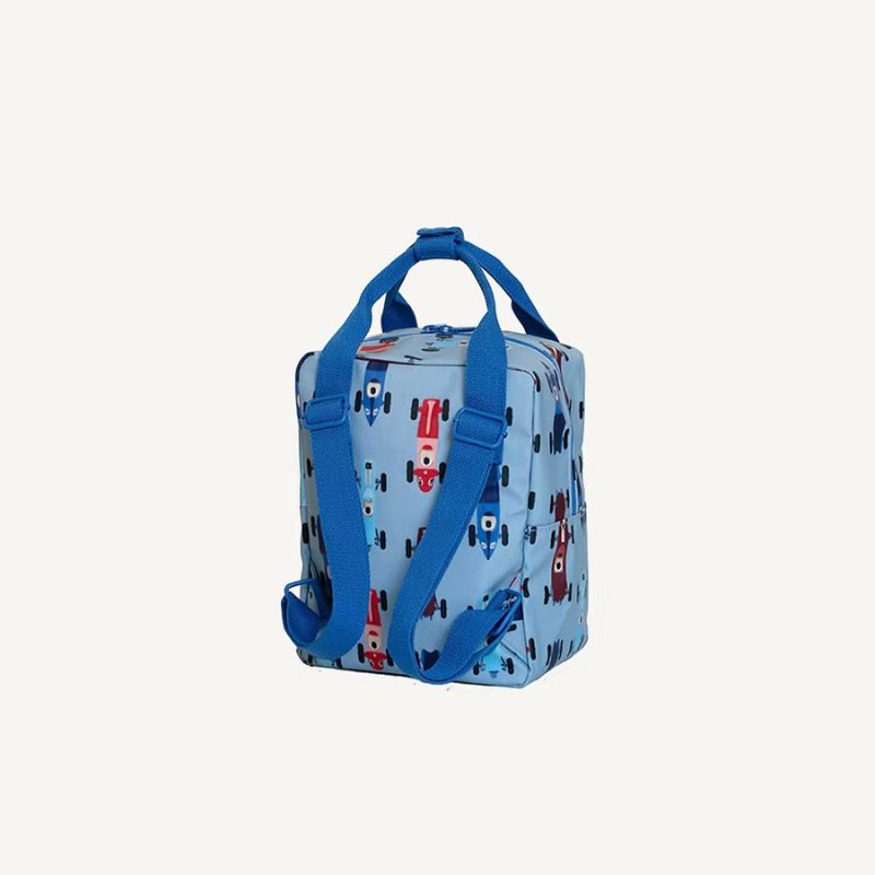 Studio Ditte - Rugtas Small - Race Cars Blue