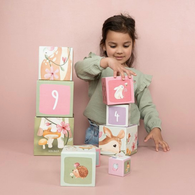Kartonnen stapelblokken Little Dutch - Fairy Garden
