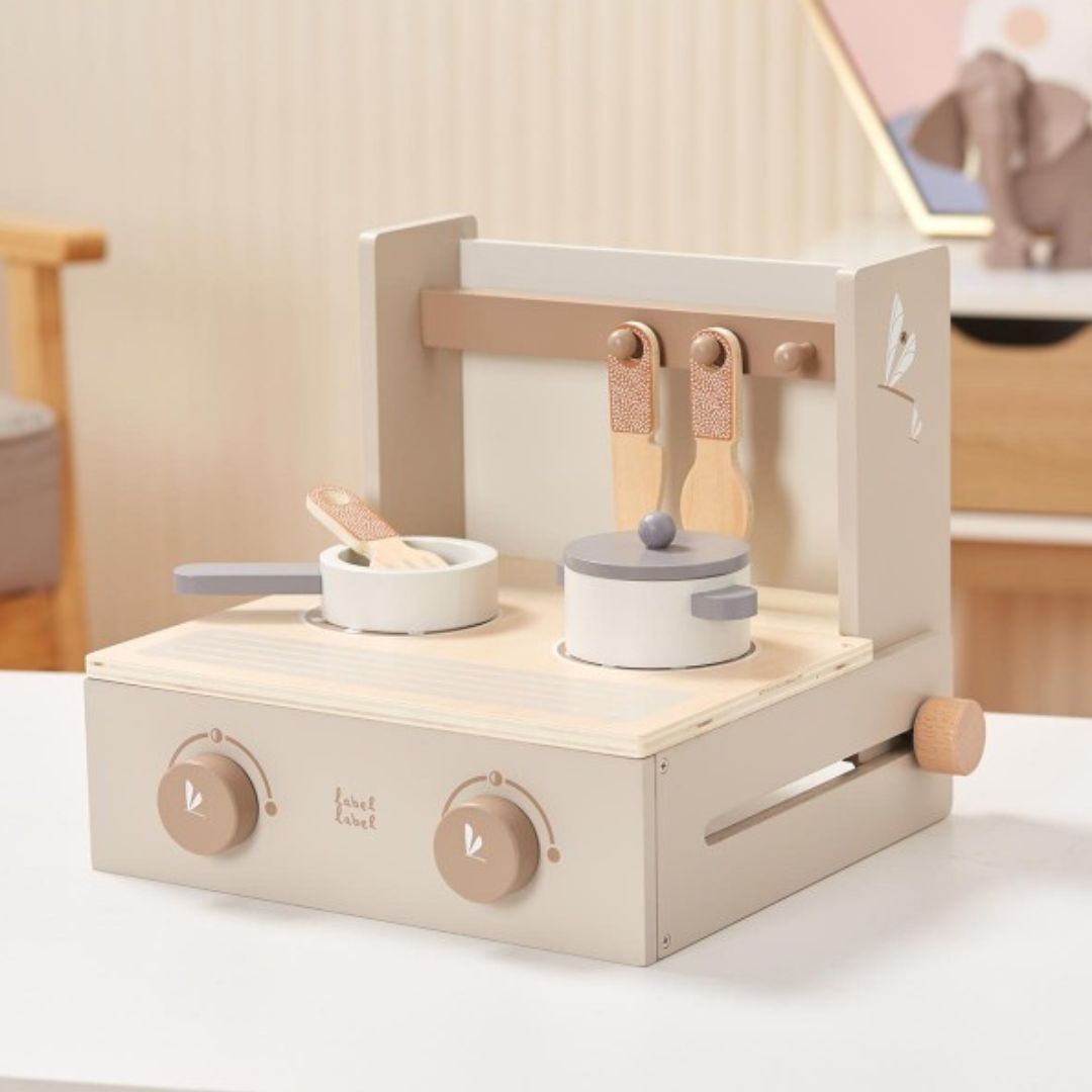 Houten Keukentje Tafelmodel Vouwbaar Nougat Label Label