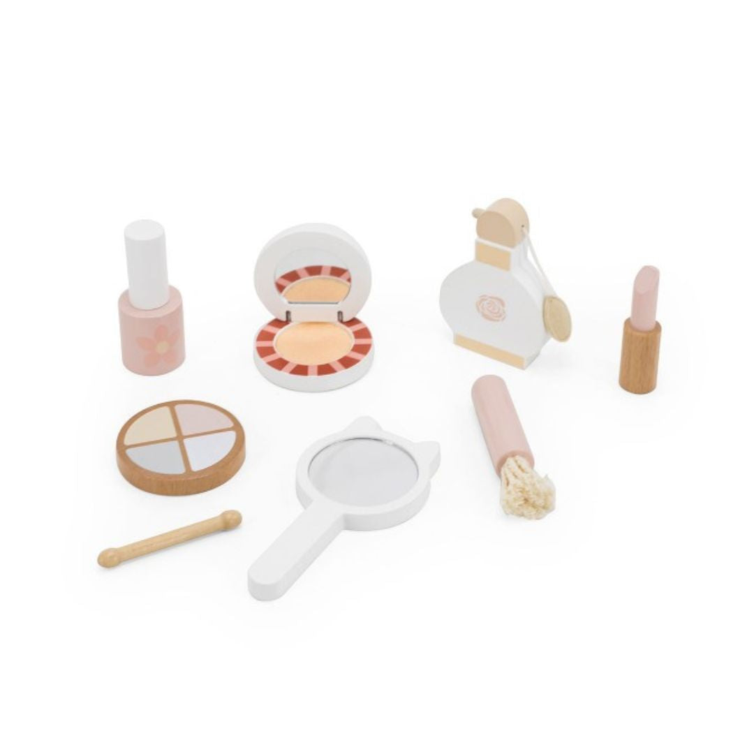 Houten make-up set in koffer - Tryco
