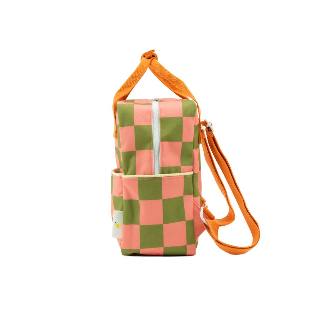 Rugtas Sticky Lemon Small Farmhouse Checkerboard - Sprout Green/Flower Pink