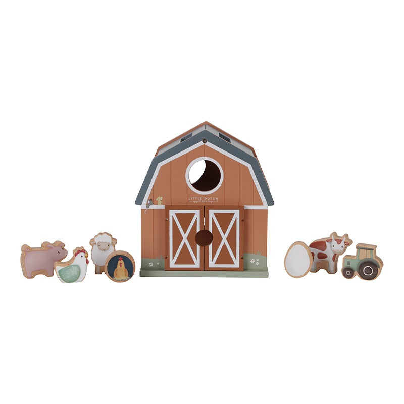 Houten vormenstoof Little Farm - Little Dutch