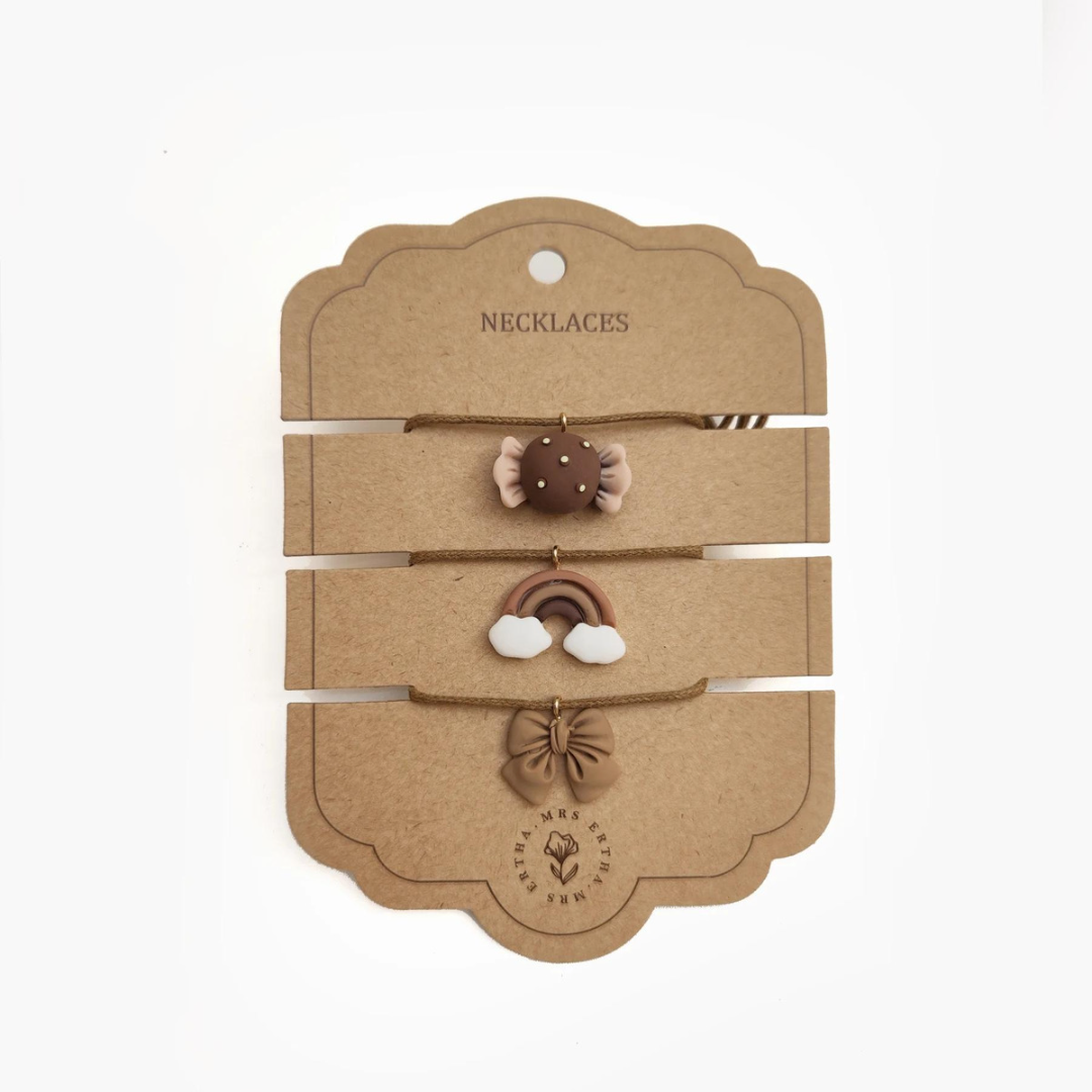 Mrs. Ertha Haarclips (3-pack) snoepje, regenboog, strik