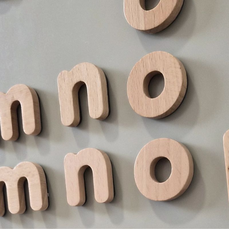 PRE-ORDER - Kinderlybaby - Magnetische Houten Alfabet - 36-delig