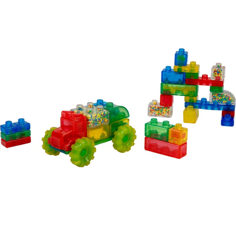 Jelly Blox jellieblox jellyblox Goliath creative kit Vroom truck kit speelblokken zacht bouwen voelen sensorisch materiaal spelen duplo lego trekken knijpen voelen montessori tactiel almelo google sale tiktok instagram viral 