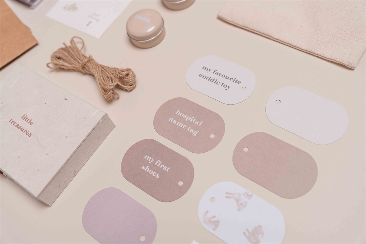 Luxe linnen bewaarbox Naturel - Little Dutch