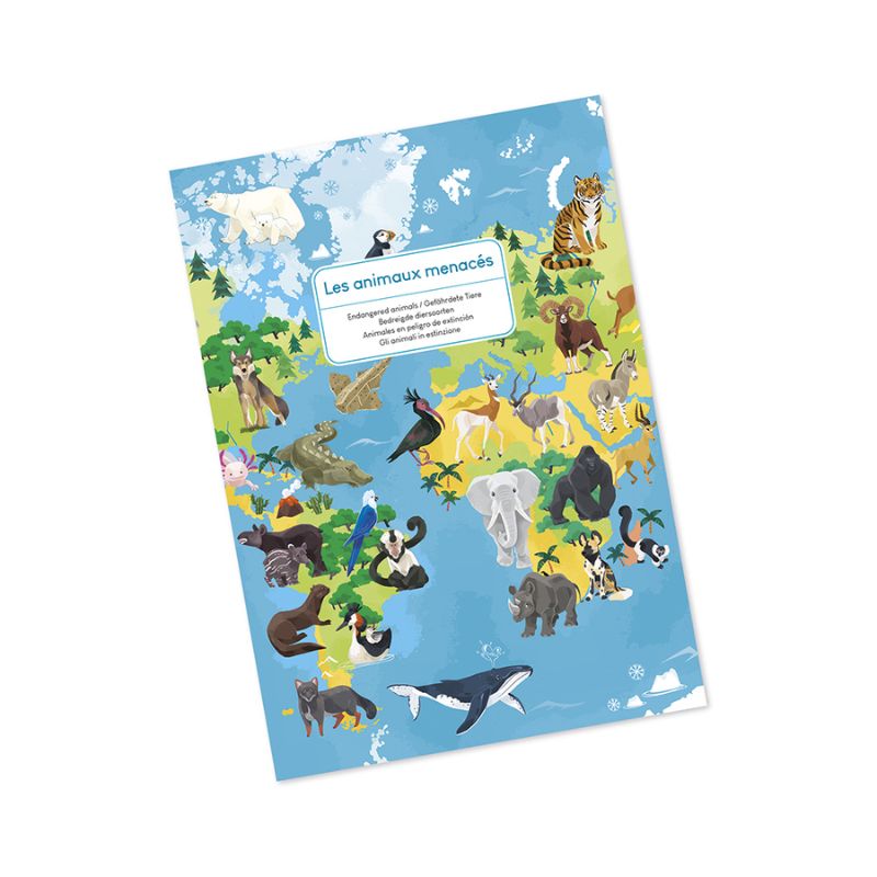 Janod - Bedreigde diersoorten puzzel - 200 stukjes