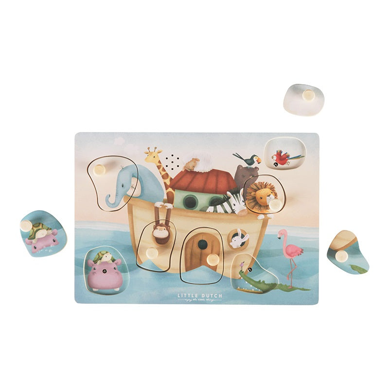 Muziekpuzzel Ark van Noach - Little Dutch