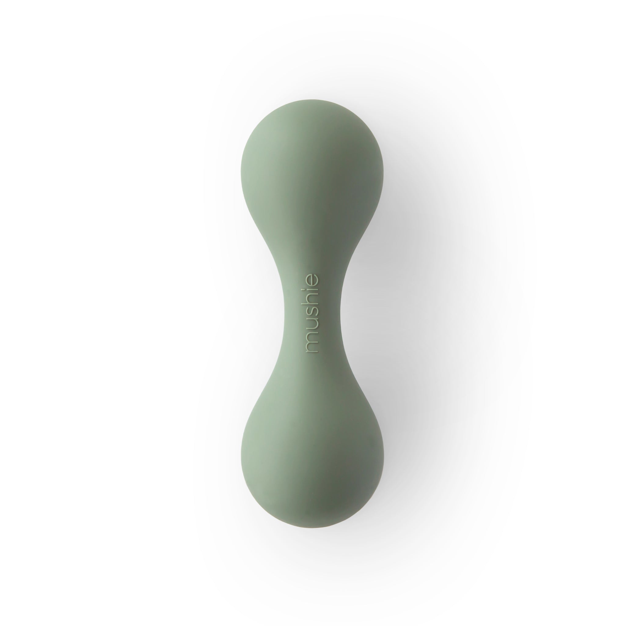 mushie rattle toy siliconen silicone rammelaar naturel bruin jongens meisje baby spelen rammelen kauwen sabbelen geluid ontdekken korting twente almelo shifting sand beige thyme groen