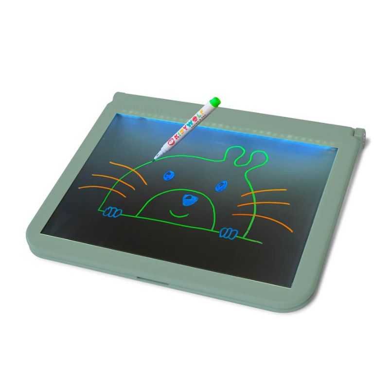 Kidywolf Kidydraw-pro tekenbord kinderen lichtgevend twee 2 kanten magnetisch bord overtrekken tekenen kleuren licht whiteboard whiteboard stiften fluoriserend speelgoed van het jaar google bing 
