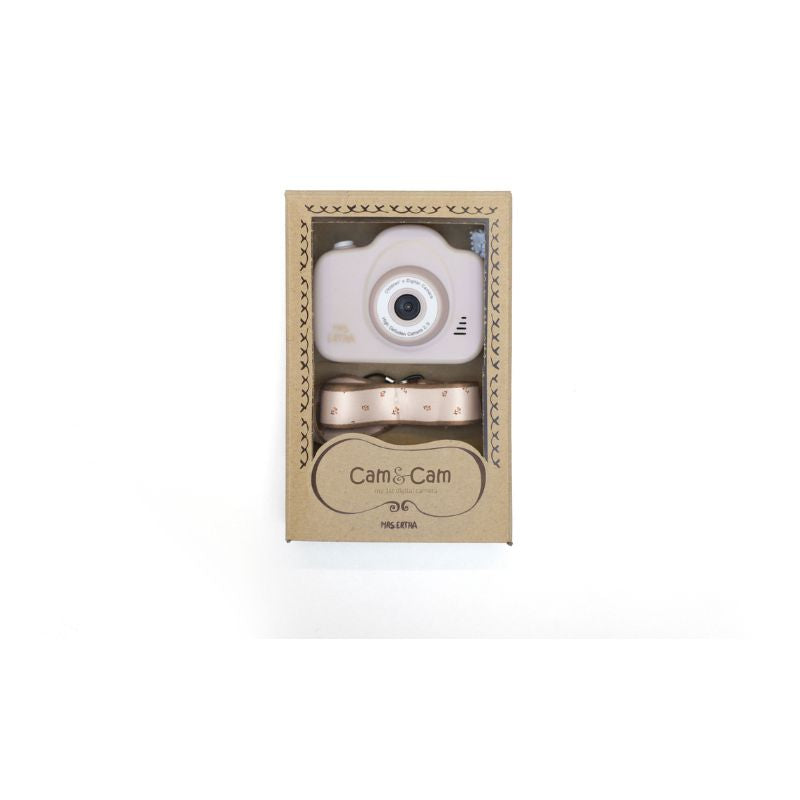 mrs mrs. ertha camcam cam digitale camera my first mijn eerste blush foto's maken kamera fotocamera kinderen kind peuter kleuter met koord touw om vast te houden blush bloemetjes strap roze pink 