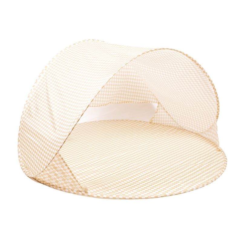 Mrs Ertha Mrs. standtent strandtentje beach tent lovely roots hartjes uv 50+ filter bescherming protectie stand zee speelgoed slapen magic garden bloemetjes speckled diamond geel wit kinderen baby peuter kleuter
