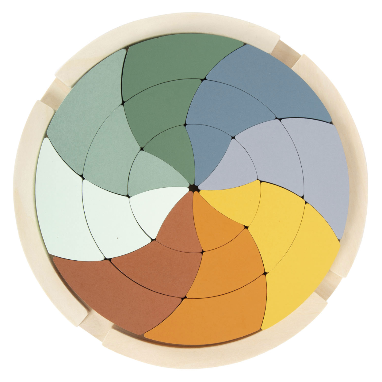 Houten vormenpuzzel Rond Safari - Small Foot