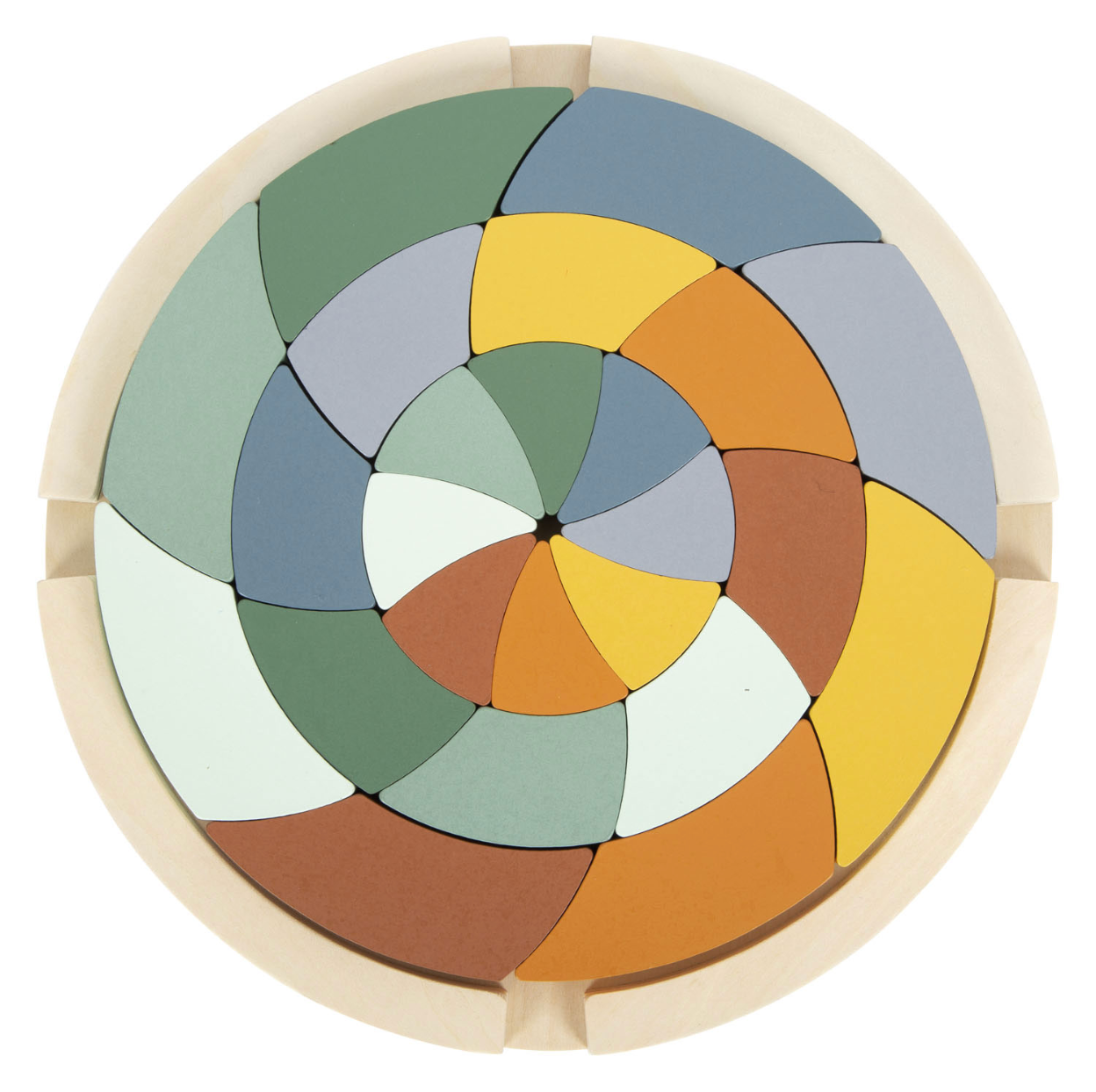Houten vormenpuzzel Rond Safari - Small Foot