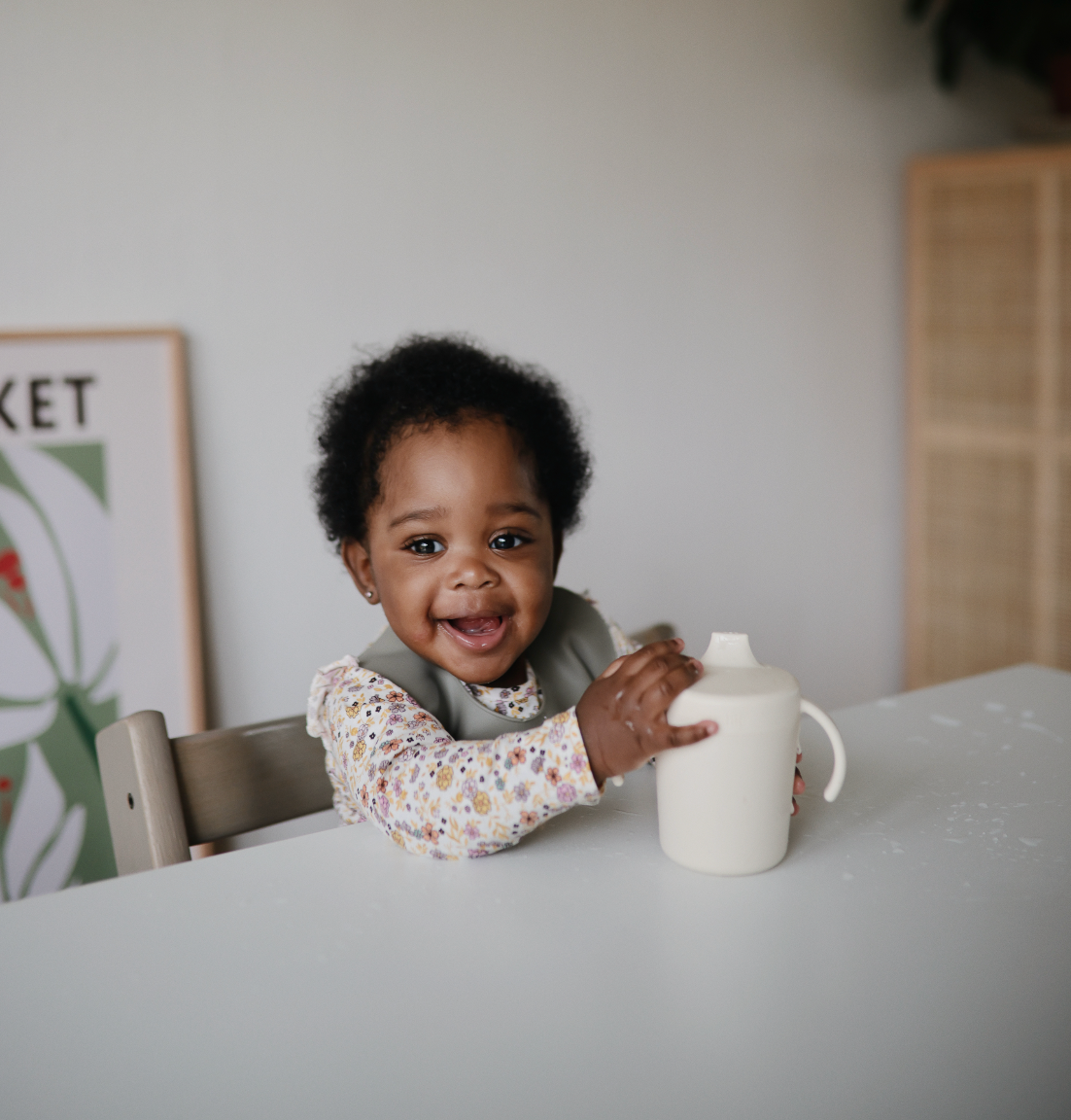 Mushie Tuitbeker Training Sippy Cup Ivory