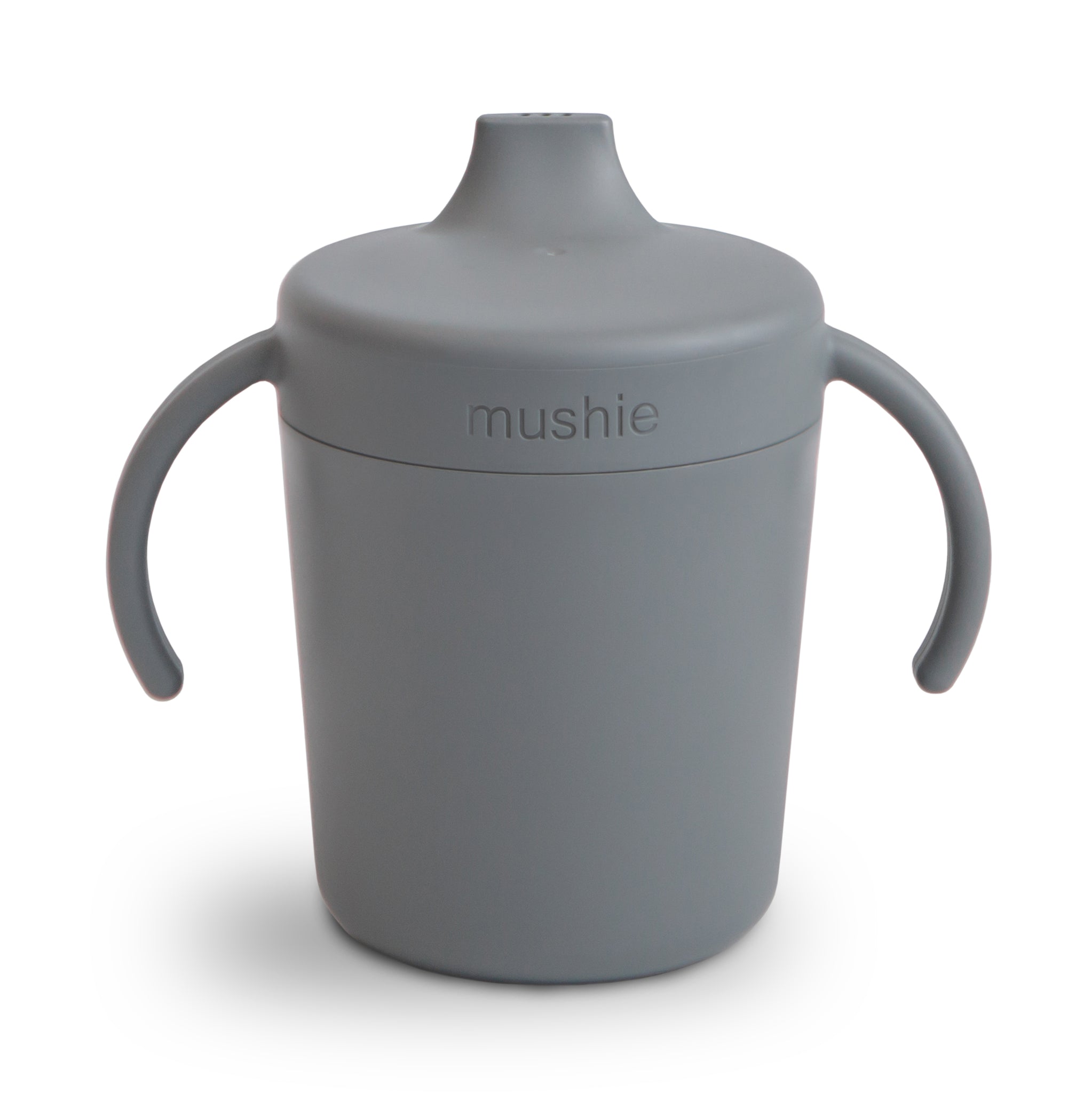 mushie tuitbeker sippy cup tuitje drinkbeker zuigen handvaten goed vasthouden siliconen wit ivory korting almelo twente smoke blauw 