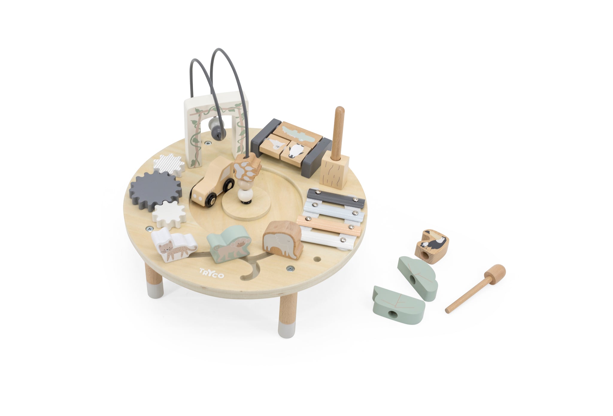 Houten activiteitentafel laag - Tryco