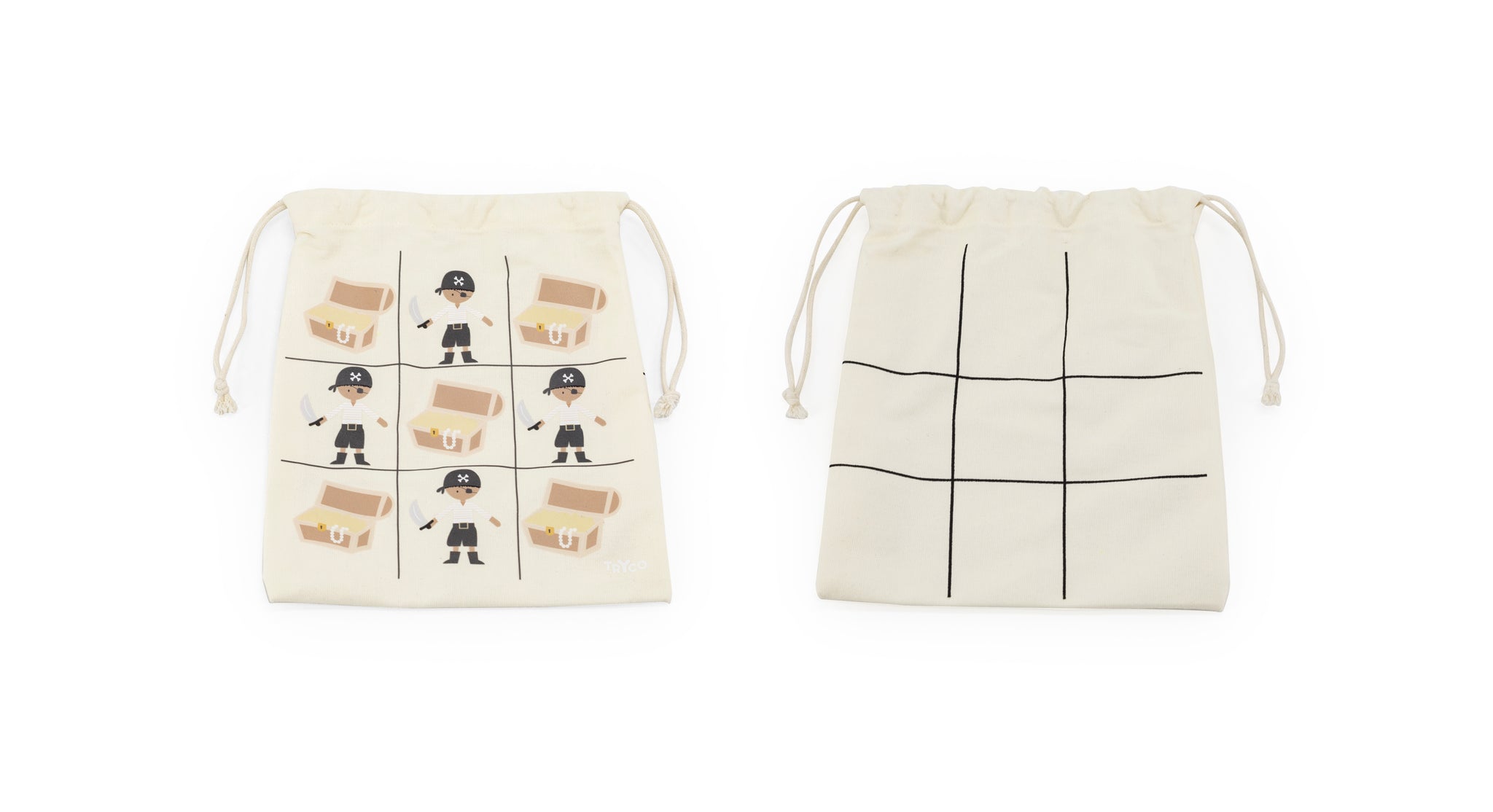 Houten Tic Tac Toe Piraten spel - Tryco