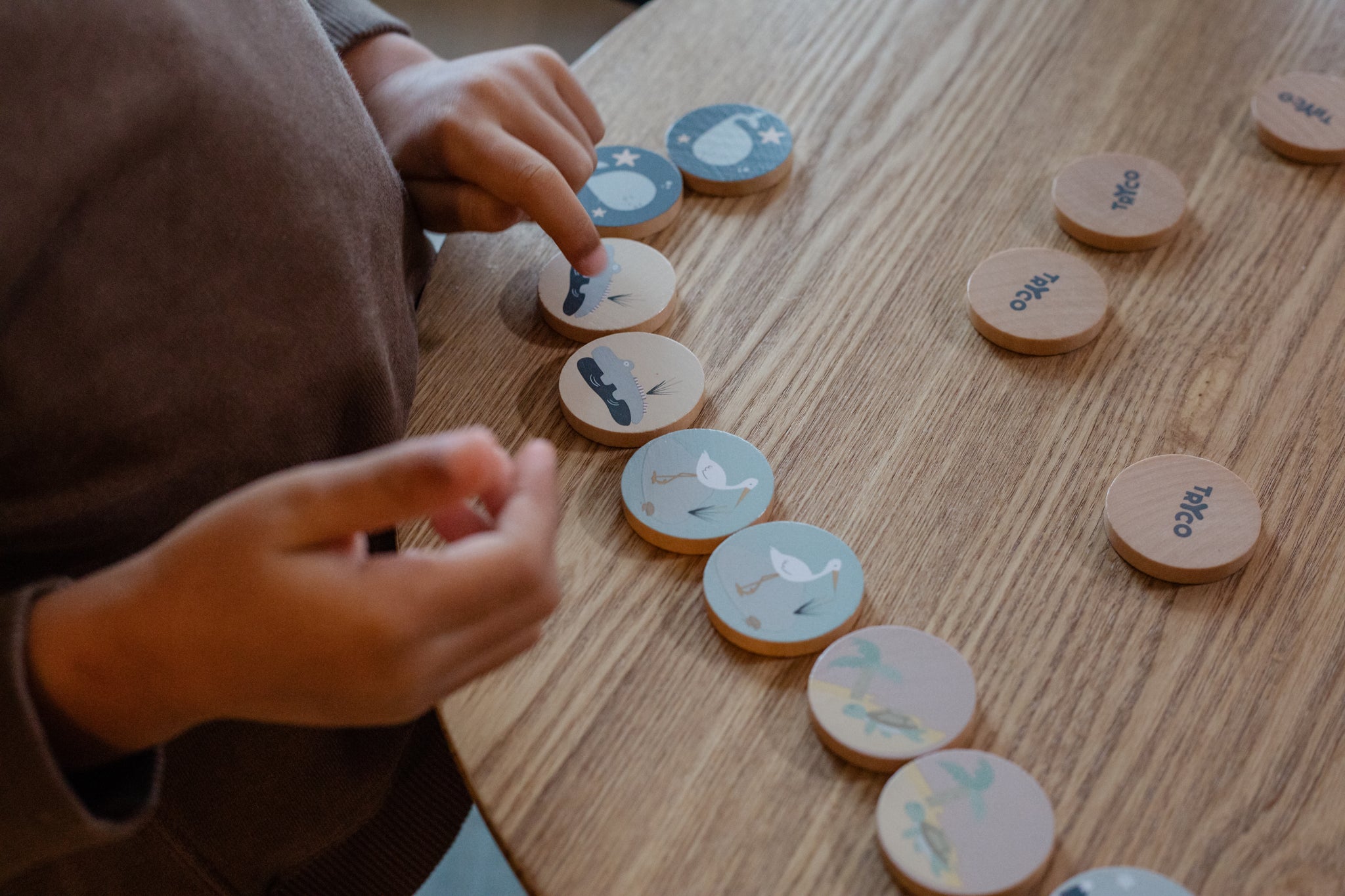 Houten memory spel Jungle dieren - Tryco