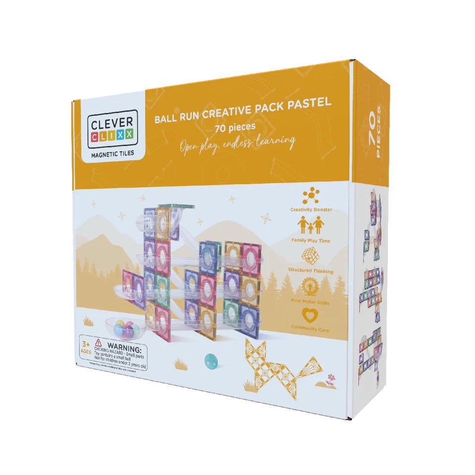 Cleverclixx Ball Run Creative Pack Pastel - 70 Stuks - Cleverclixx - Spelen
