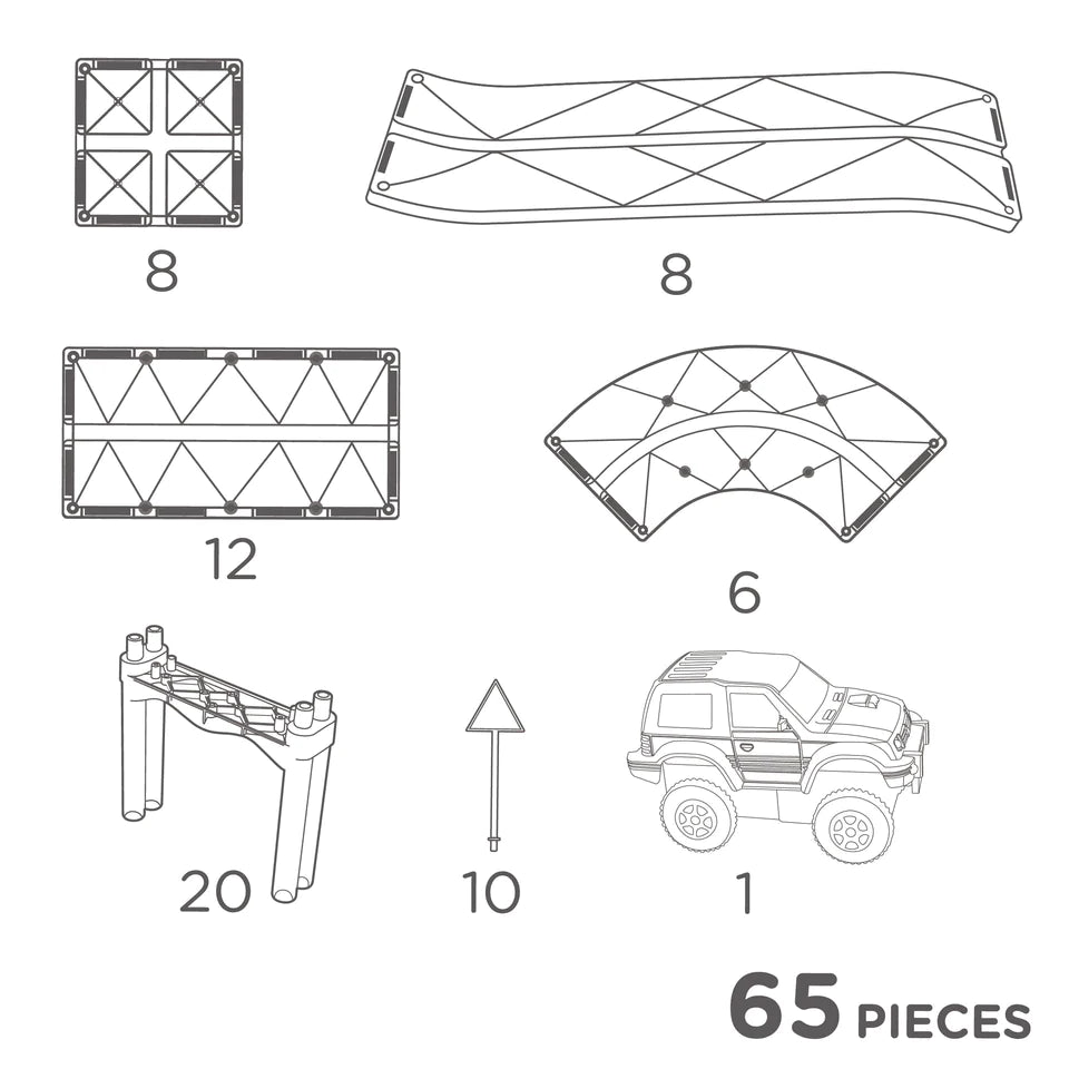 Cleverclixx Race Track Intense 65 stuks - Cleverclixx - Spelen