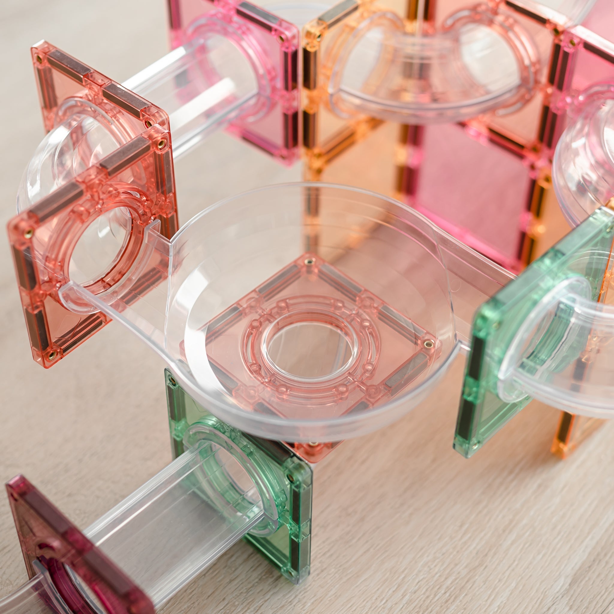Connetix Tiles Pastel Ball Run Expansion Pack (80 st) - Connetix - Spelen