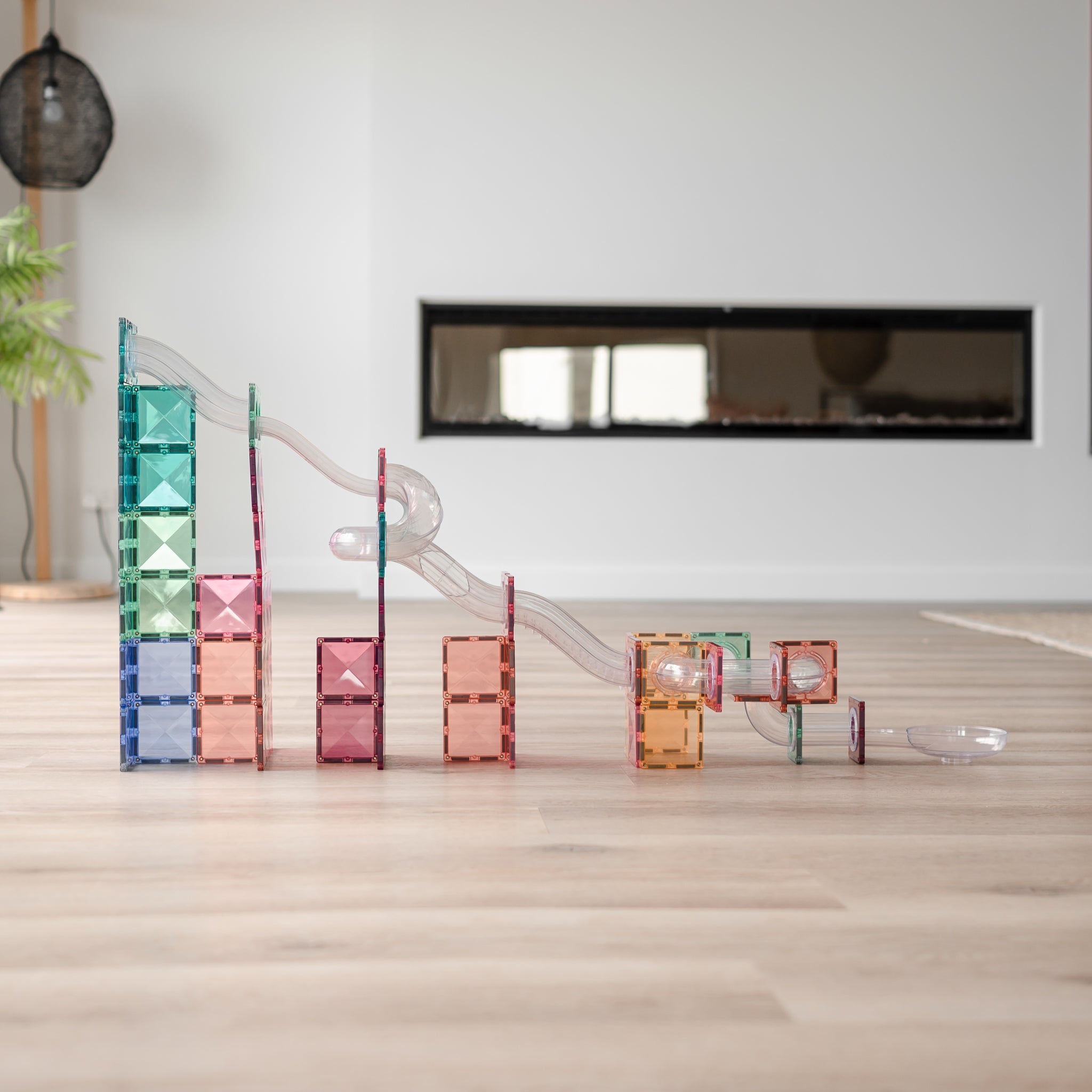 Connetix Tiles Pastel Ball Run Expansion Pack (80 st) - Connetix - Spelen