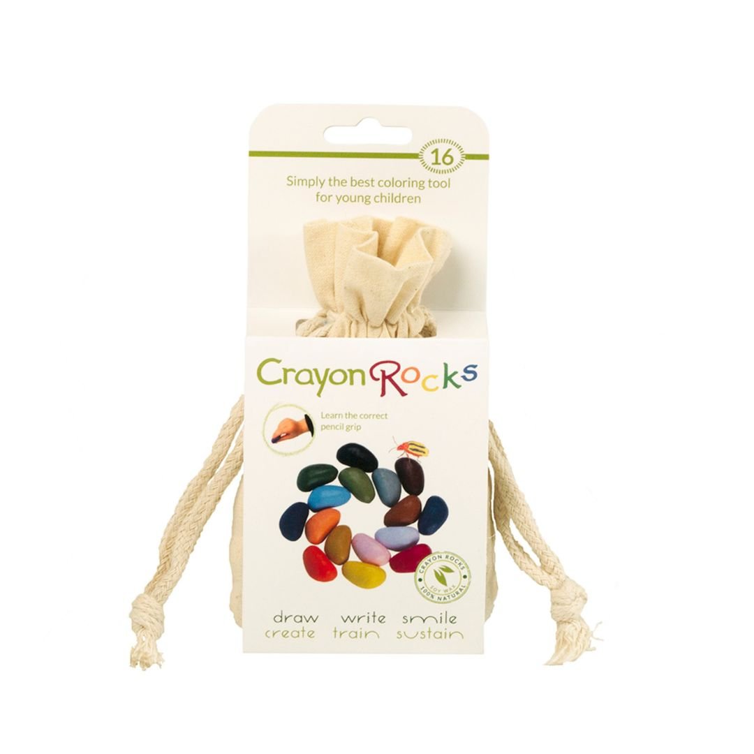 Crayon Rocks Wasco Krijtjes in linnen zak (16 stuks) - Crayon Rocks - Spelen