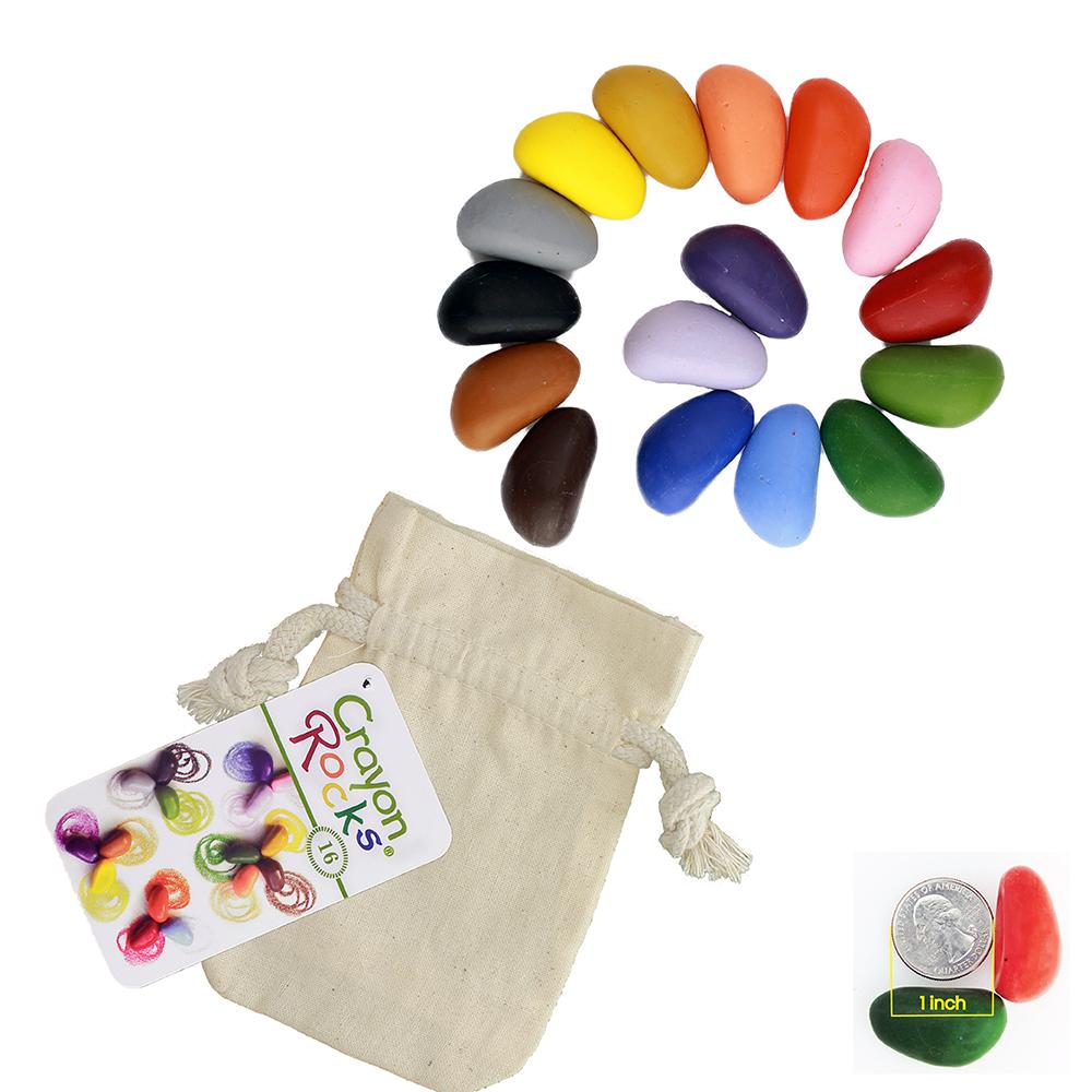 Crayon Rocks Wasco Krijtjes in linnen zak (16 stuks) - Crayon Rocks - Spelen