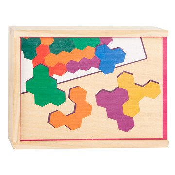 Houten vormenpuzzel Hexagon - Small Foot