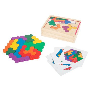 Houten vormenpuzzel Hexagon - Small Foot