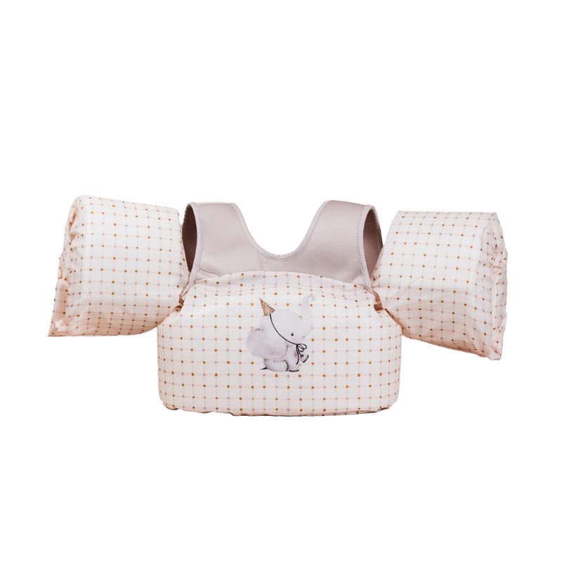 mrs ertha mrs. puddeljumper puddle jumper puddlejumper bandjes zwembandjes zwemmen buiten zee zwembad spelen zwemband almelo hart hartjes harten stip unique dots stippen speckled diamond geel wit organic squares vierkanten rood wit