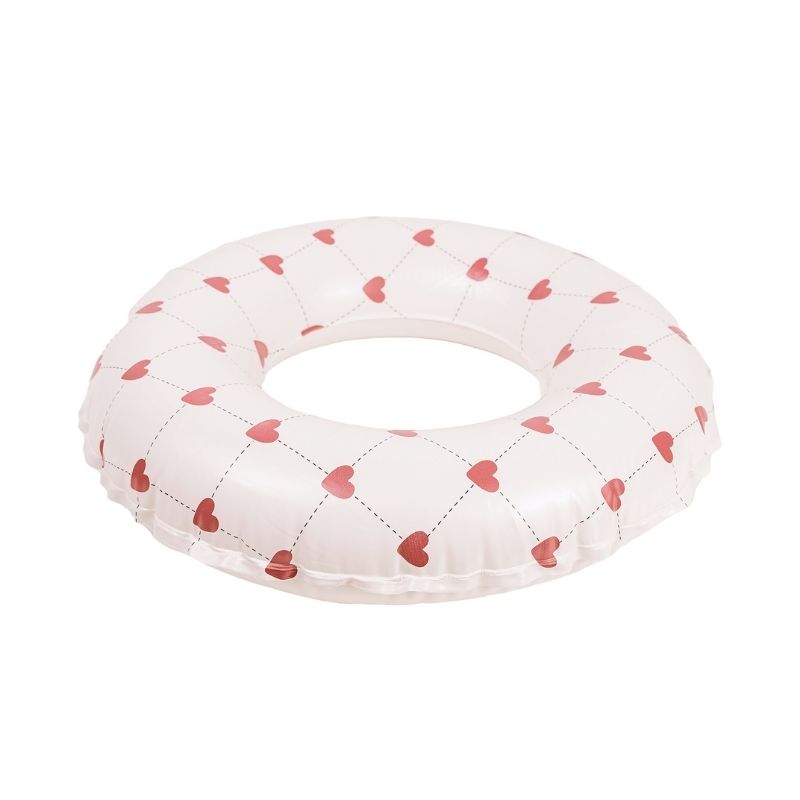 mrs mrs. Ertha lovely roots inflatable ring zwemband zwemmen zwemring zwembad hartjes 3 jaar 4 5 6 45 centimeter almelo speckled diamond geel wit peuter kleuter magic garden bloemen bloemetjes lovely roots hart