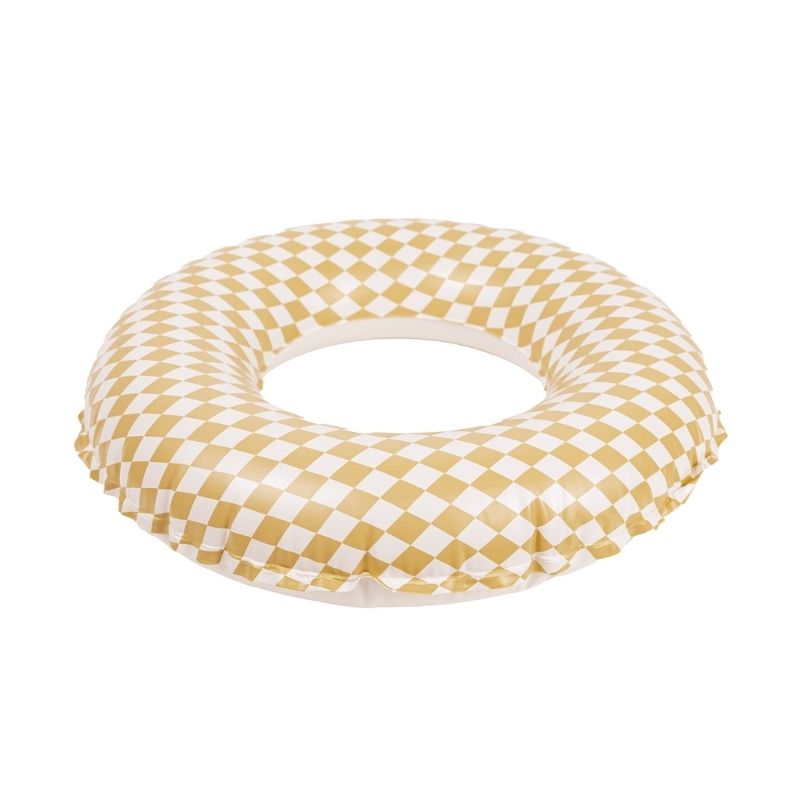 mrs mrs. Ertha lovely roots inflatable ring zwemband zwemmen zwemring zwembad hartjes 3 jaar 4 5 6 45 centimeter almelo speckled diamond geel wit peuter kleuter