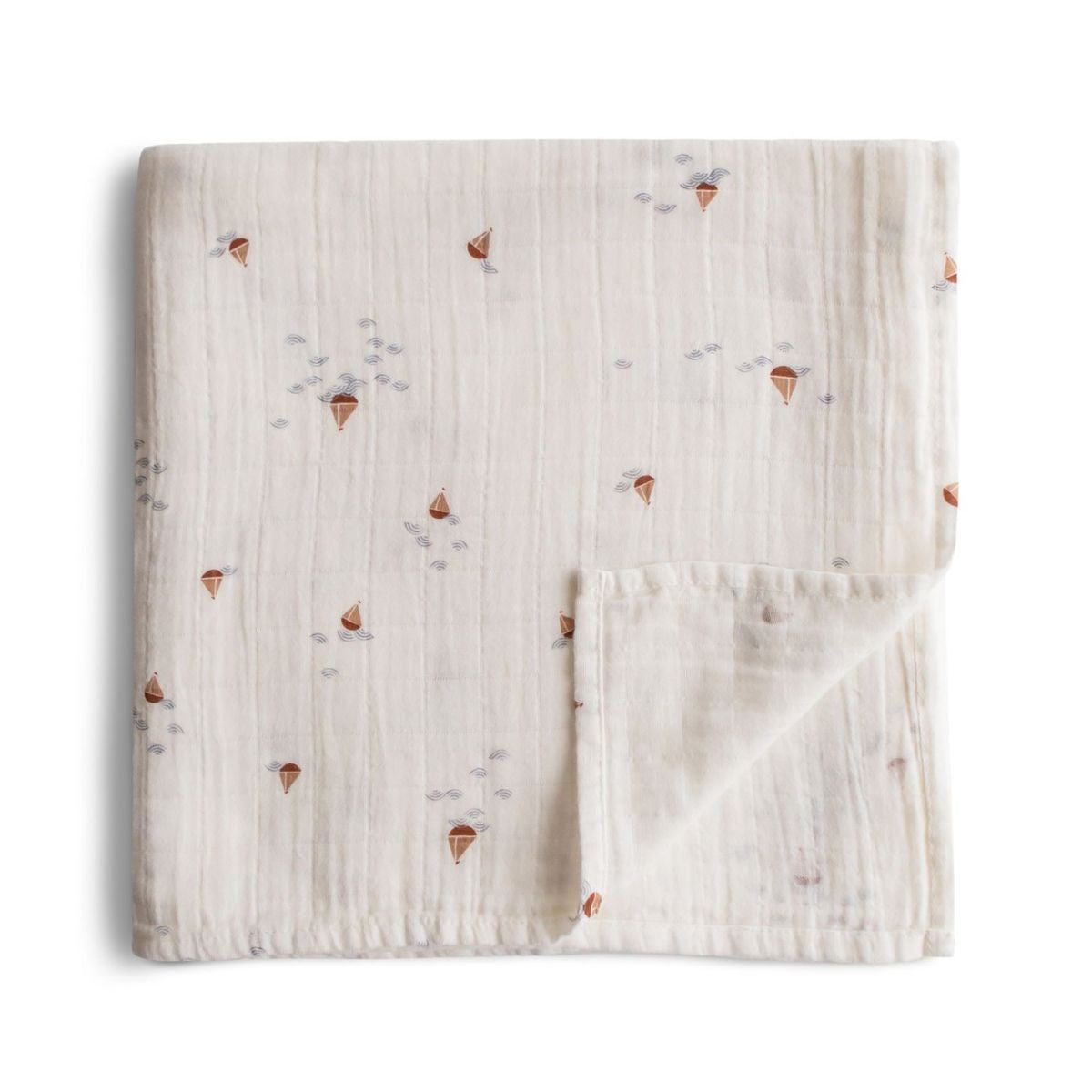 mushie hydrofiel luier doek hydrofielen bootjes baby douchen bad afdrogen wit lief schattig katoen kwaliteit korting sale outlet twente almelo
