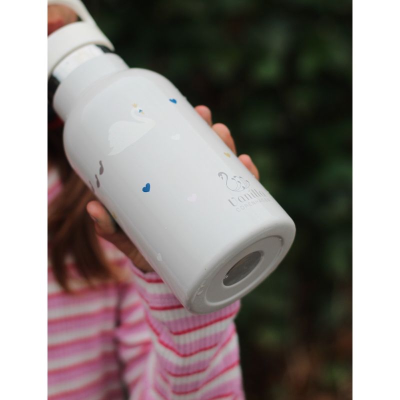 vanilla copenhagen drinking bottle termo thermofles swanderson koud warm drinken sillicone rietje draaidop drinken drinkfles stainless steel leakproof rietjesbeker babythermo