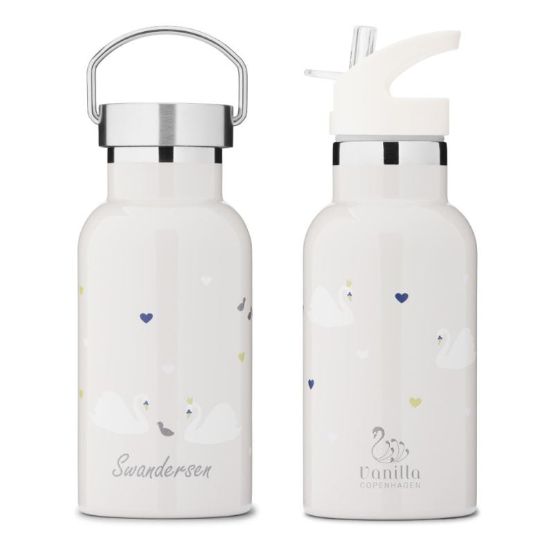 vanilla copenhagen drinking bottle termo thermofles swanderson koud warm drinken sillicone rietje draaidop drinken drinkfles stainless steel leakproof rietjesbeker babythermo