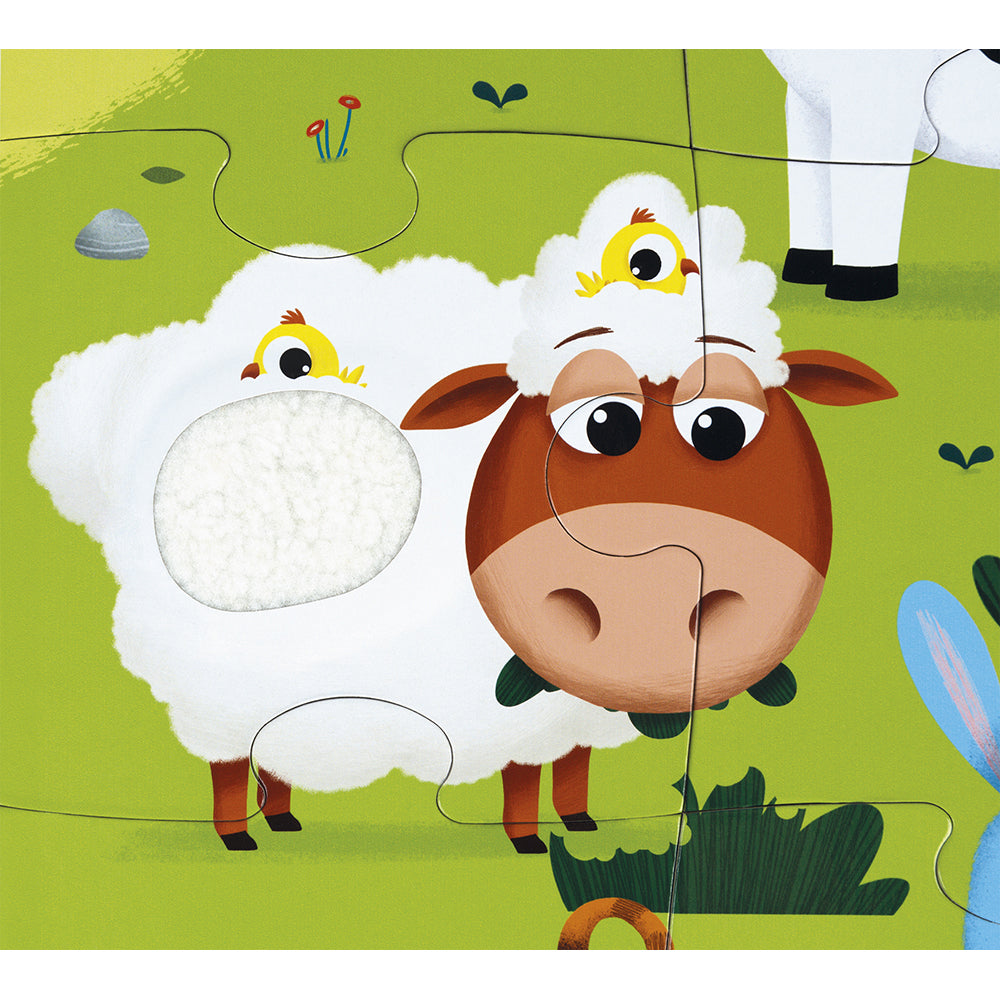 Janod - Voelpuzzel Boerderijdieren 20 stukjes