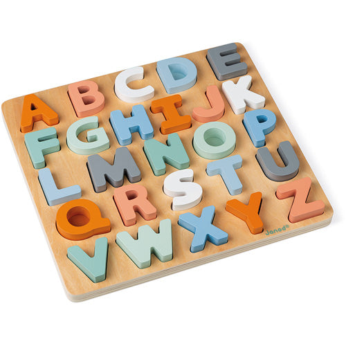 Janod - Alfabetpuzzel en krijtbord - Little Concept