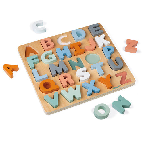 Janod - Alfabetpuzzel en krijtbord - Little Concept