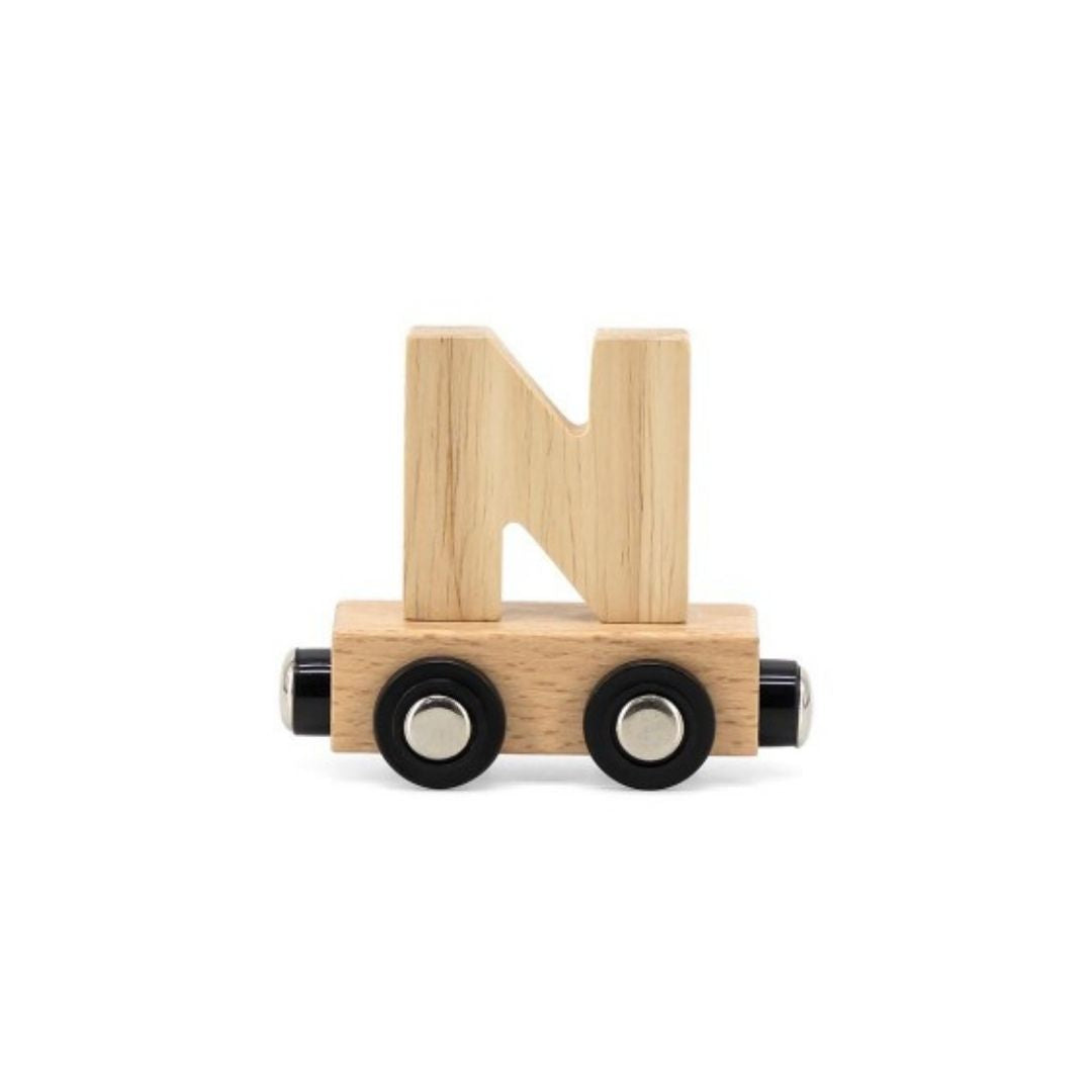 Tryco houten lettertreintje naturel