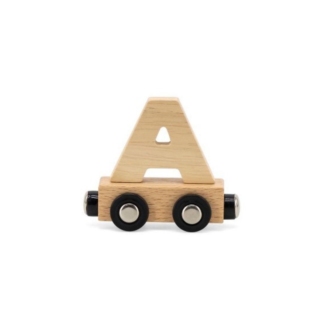 Tryco houten lettertreintje naturel